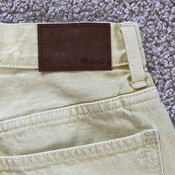 MADEWELL Baggy Straight Jeans in Pale Daffodil NWT Size 25 - Picture 13 of 16